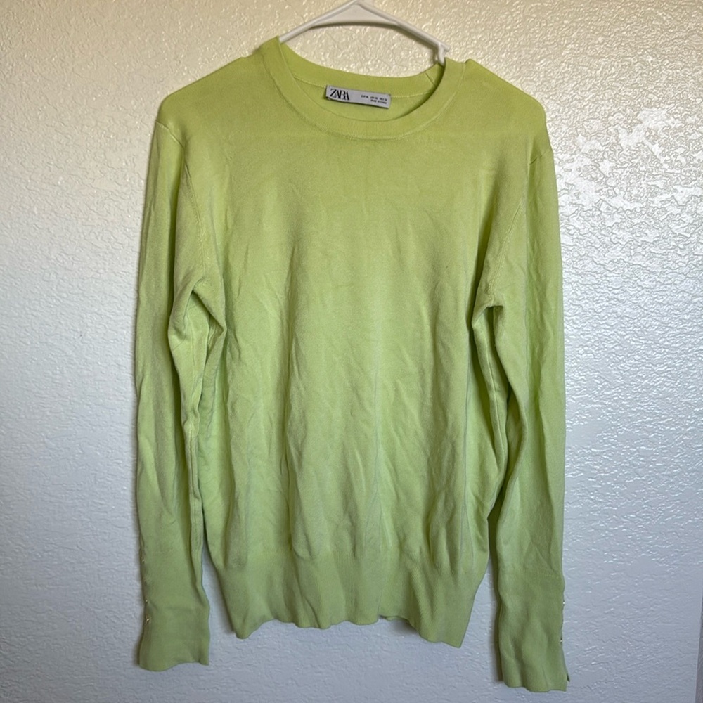 Zara green top XL